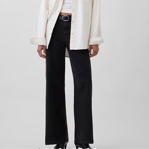 Gap High Rise Jeans Washed Black Size 27